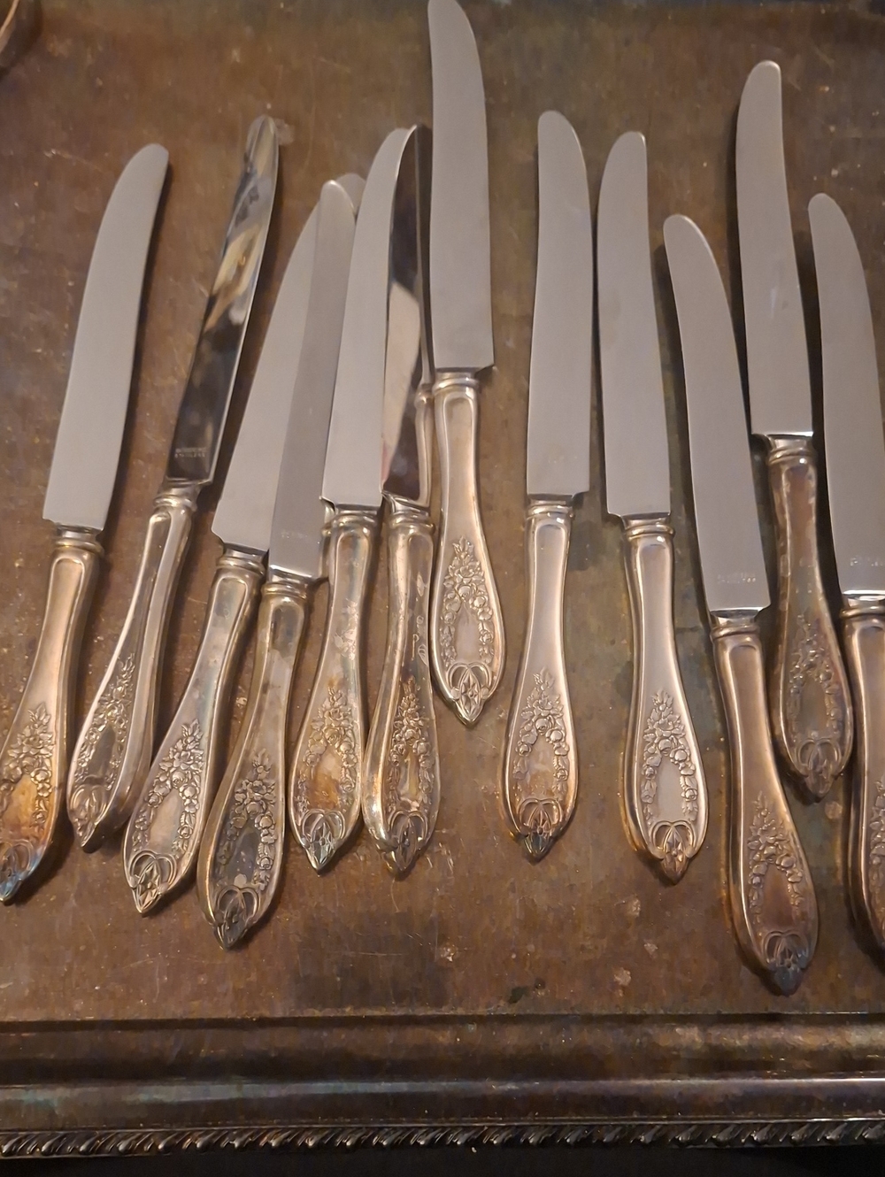 Old Colony Pattern 1847 Roger Bros. Dinner Knives - Set Of 12